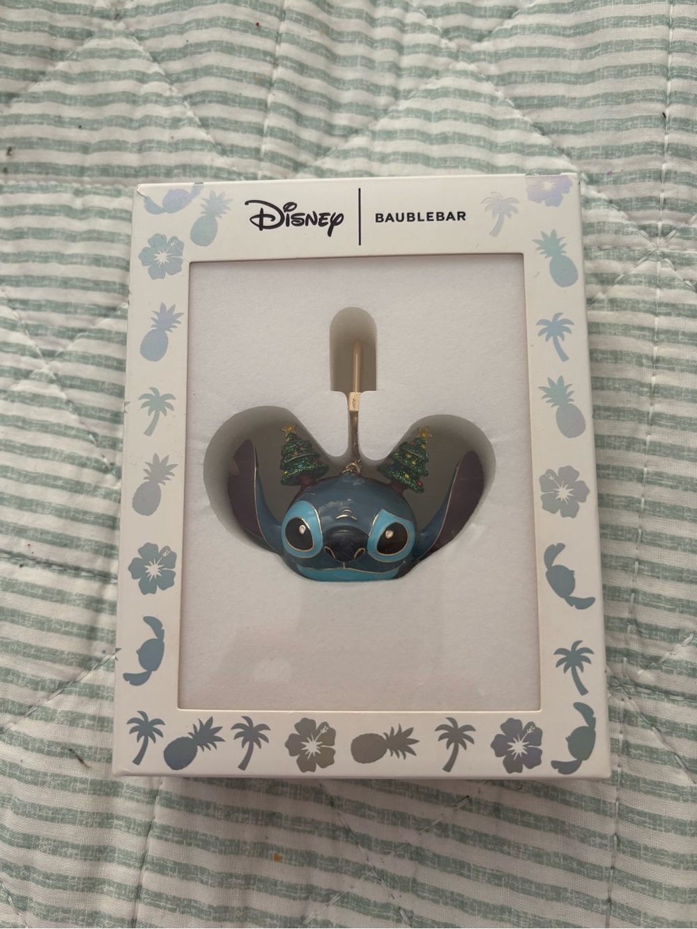 Disney x BaubleBar holiday keychain Stitch